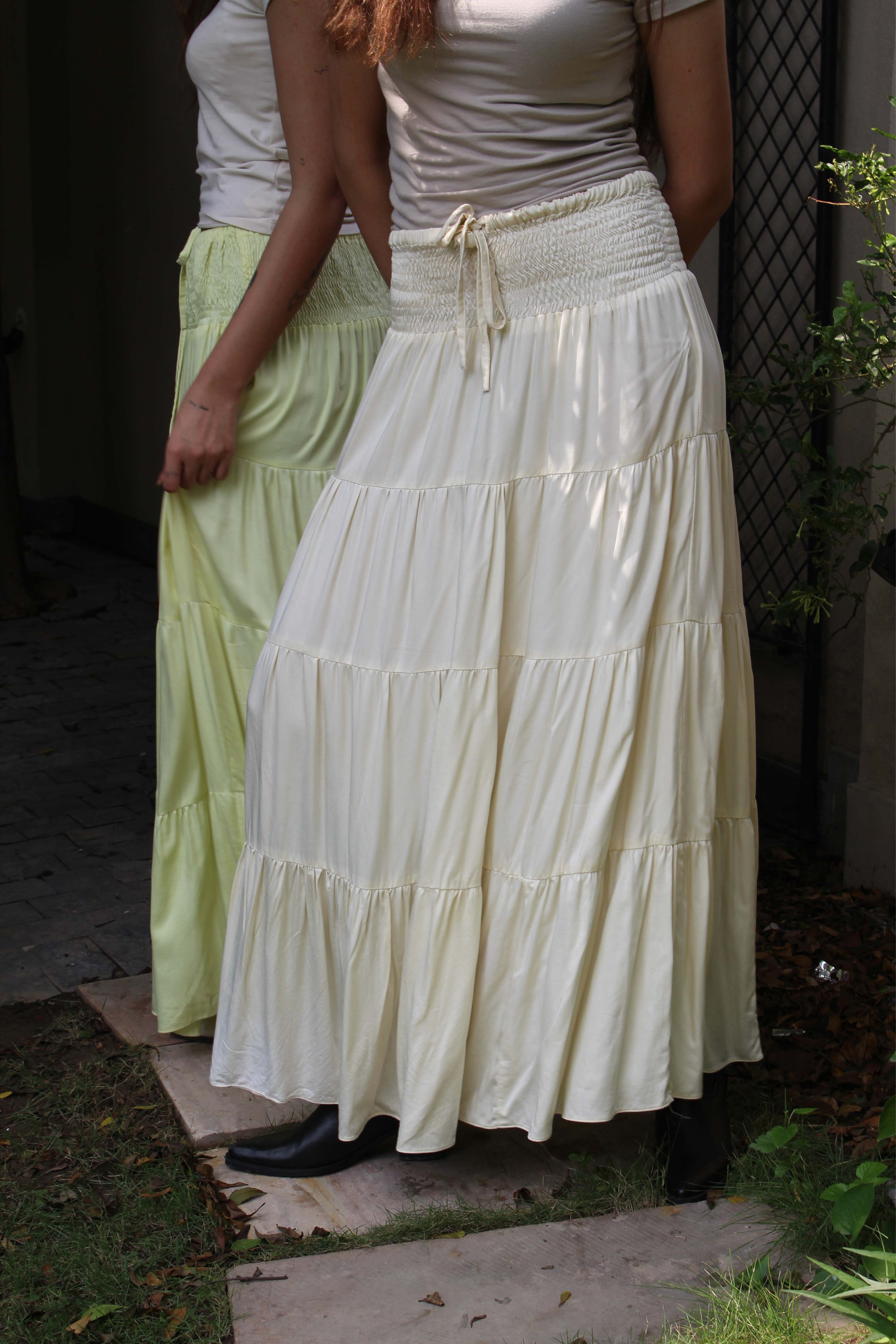 The Golden Hour Skirt – Cream