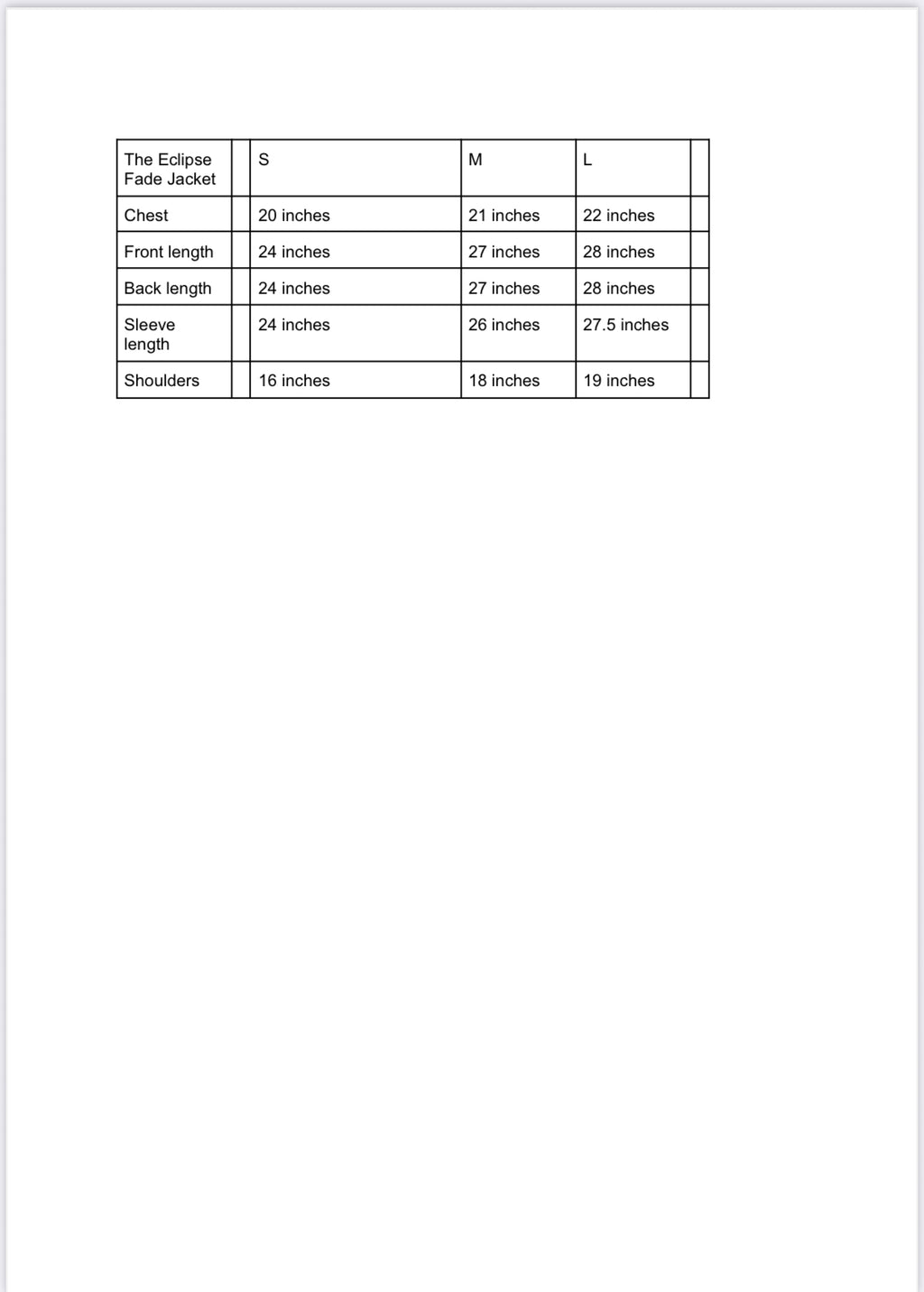 The Eclipse Fade Jacket