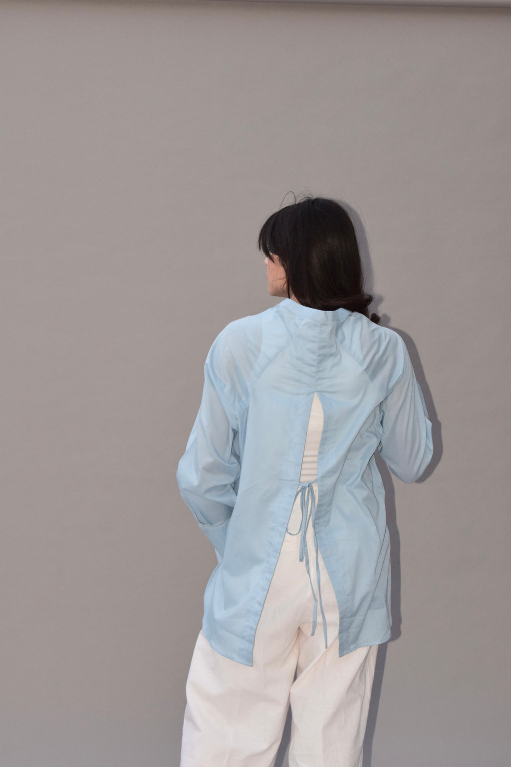 The Sofia Shirt-Skyline Blue
